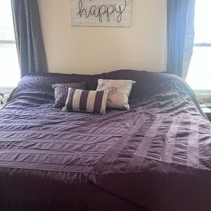 Luxurious Purple Duvet Cover Set